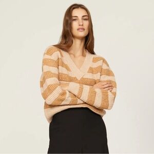 NWOT Saunders x RTR Oversized Stripe Sweater